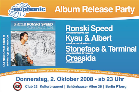 Ronski Speed Album Release Party